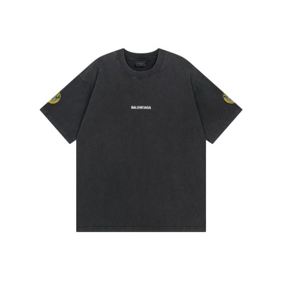 발렌시아가 남성 라운드 반팔 티셔츠 - Balenciaga Mens Round Tshirt - bac7539x