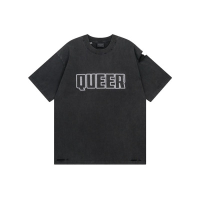 발렌시아가 남성 라운드 반팔 티셔츠 - Balenciaga Mens Round Tshirt - bac7540x