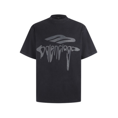 발렌시아가 남성 라운드 반팔 티셔츠 - Balenciaga Mens Round Tshirt - bac7542x