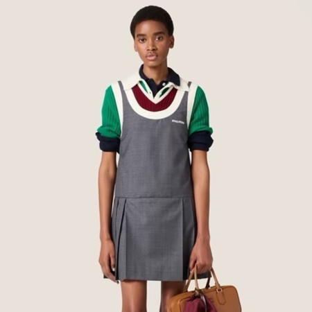 미우미우 여성 라운드 드레스 - Miumiu Womens Round Dress - miu7546x