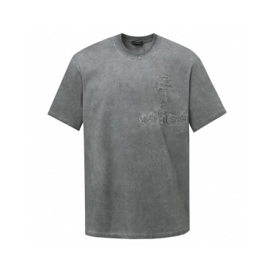 크롬하츠 남성 라운드 반팔티 - Chrom Hearts Mens Round Tshirt - chc7553x