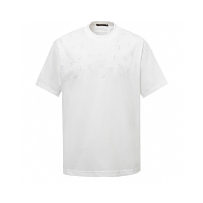 루이비통 남성 라운드 반팔 티셔츠 - Louis vuitton Mens Round Tshirt - lvc7557x