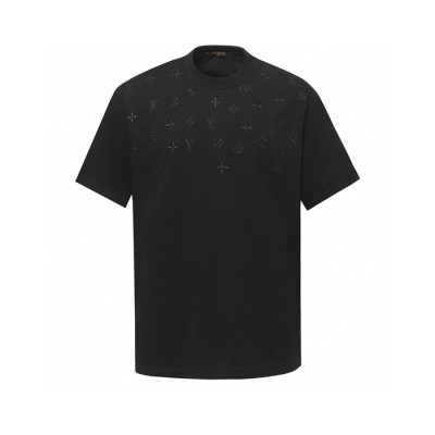 루이비통 남성 라운드 반팔 티셔츠 - Louis vuitton Mens Round Tshirt - lvc7558x