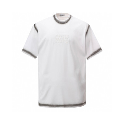 미우미우 남성 라운드 반팔 티셔츠 - Miumiu Mens Round Tshirt - mic7564x