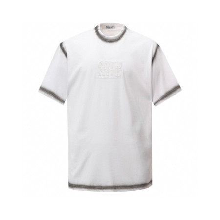 미우미우 남성 라운드 반팔 티셔츠 - Miumiu Mens Round Tshirt - mic7564x