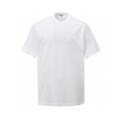 미우미우 남성 라운드 반팔 티셔츠 - Miumiu Mens Round Tshirt - mic7566x