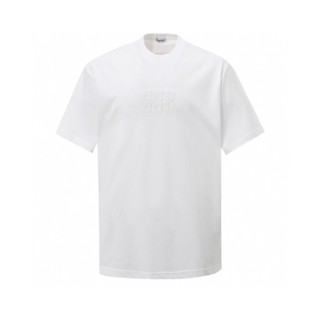 미우미우 남성 라운드 반팔 티셔츠 - Miumiu Mens Round Tshirt - mic7566x