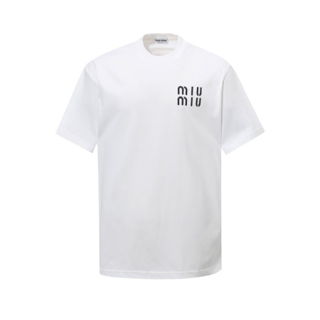 미우미우 남성 라운드 반팔 티셔츠 - Miumiu Mens Round Tshirt - mic7569x