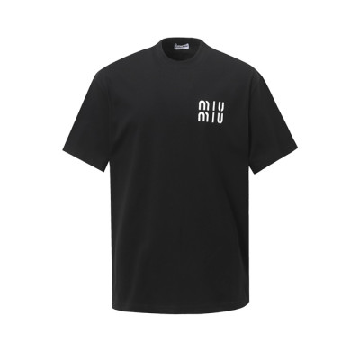 미우미우 남성 라운드 반팔 티셔츠 - Miumiu Mens Round Tshirt - mic7570x