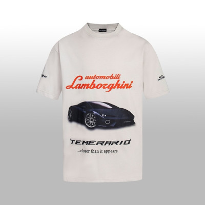 발렌시아가 남성 라운드 반팔 티셔츠 - Balenciaga Mens Round Tshirt - bac7581x