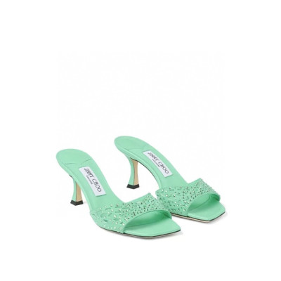 지미추 여성 새틴 크리스탈 샌들 - Jimmy Choo Womens Satin Crystal Sandals - jis6246x