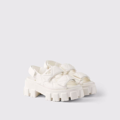 프라다 여성 모놀리스 나파 가죽 샌들 - Prada Womens Monolith Napa Leather Sandals - prs6258x