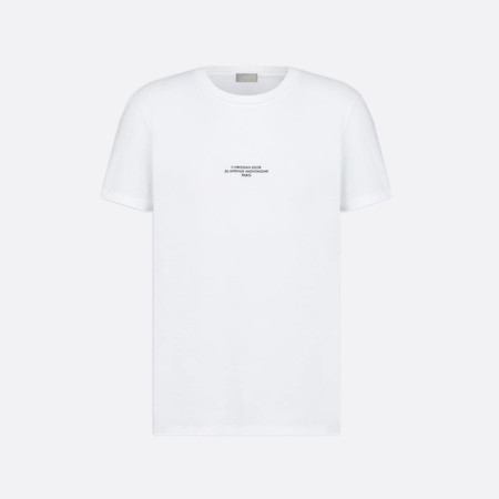 디올 남성 라운드 반팔 티셔츠 - Dior Mens Round Tshirt - dic7595x