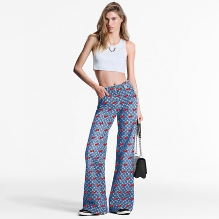 루이비통 여성 LV x TM 체리 청바지 - Louis vuitton Womens LV x TM Cherry Jeans - lvc7600x