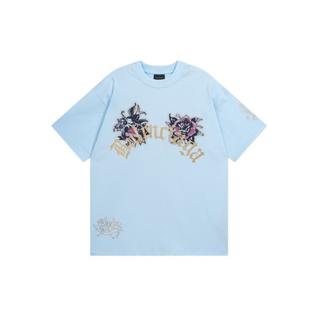 발렌시아가 남성 라운드 반팔 티셔츠 - Balenciaga Mens Round Tshirt - bac7613x