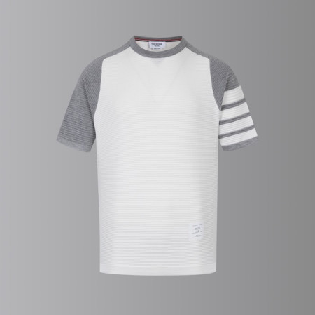 톰브라운 남성 라운드 반팔티 - Thom Browne Mens Round Tshirts - thc7622x