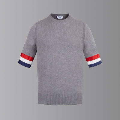톰브라운 남성 라운드 반팔티 - Thom Browne Mens Round Tshirts - thc7624x