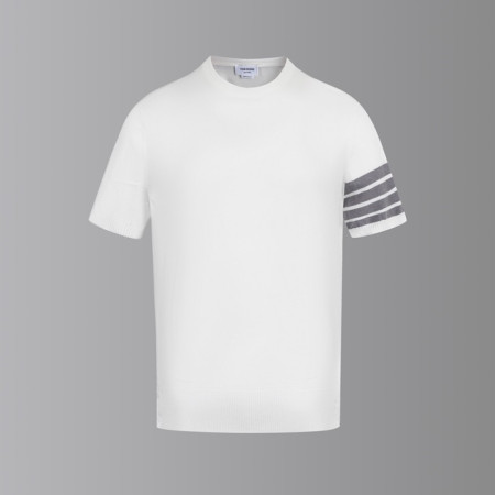 톰브라운 남성 라운드 반팔티 - Thom Browne Mens Round Tshirts - thc7631x