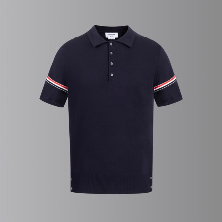 톰브라운 남성 폴로 반팔티 - Thom Browne Mens Polo Tshirt - thc7637x