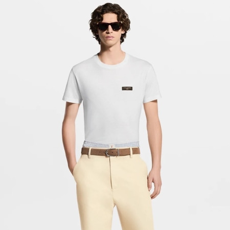 루이비통 남성 라운드 반팔 티셔츠 - Louis vuitton Mens Round Tshirt - lvc7688x