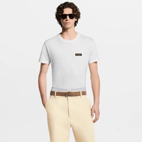 루이비통 남성 라운드 반팔 티셔츠 - Louis vuitton Mens Round Tshirt - lvc7688x