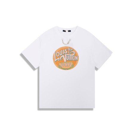 루이비통 남성 라운드 반팔 티셔츠 - Louis vuitton Mens Round Tshirt - lvc7688x