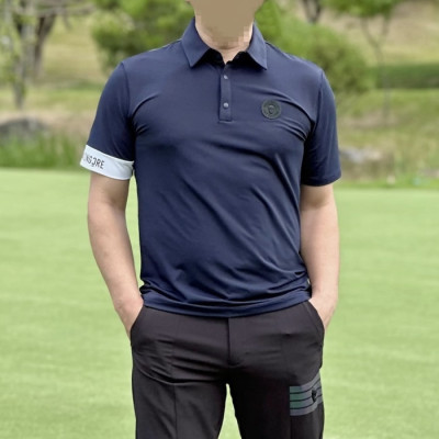 [AMAZINGCRE] 어메이징크리 남성 에어로 쉴드 카라 쇼츠 티셔츠 - gol1721x