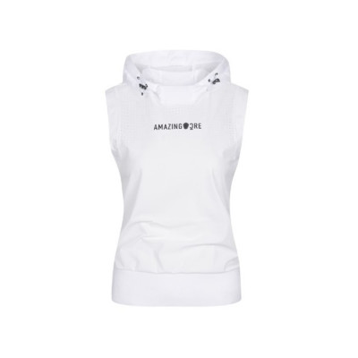 [AMAZINGCRE] 어메이징크리 여성 에어서킷 후디 슬리브리스 티셔츠 - gol1733x