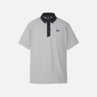 PXG 남성 썸머 로고 포인트 카라 셔츠 티셔츠 - gol1740x