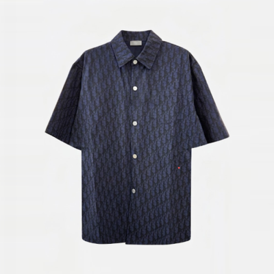 디올 남성 오블리크 반팔 셔츠 - Dior Mens Oblique Shirts - dic7766x