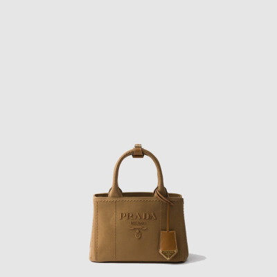 프라다 여성 리넨 혼방 미니 핸드백 1BA038 - Prada Womens Linen Blend Mini Handbag - prb7734x