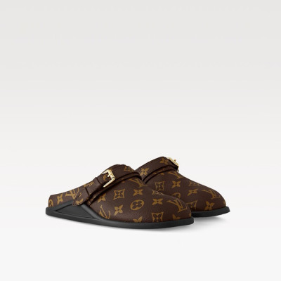 루이비통 여성 LV 투 고 플랫 컴포트 클로그 - Louis vuitton Womens LV To Go Flat Comfort Clog - lvs6336x