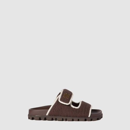 미우미우 여성 크로셰 니트 슬라이드 - Miumiu Womens Crochet Knit Slide - mis6644x