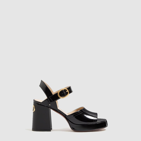 발렌티노 여성 포셋 크러스트 레더 플랫폼 샌들 - Valentino Womens Fawcett Crust Leather Platform Sandals - vas6660x