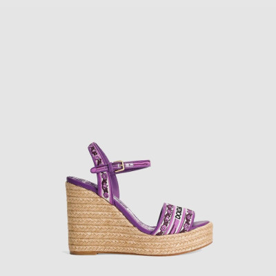디올 여성 마죠리카 자수가 들어간 웨지 샌들 - Dior Womens Majolica embroidery wedge sandals - dis6667x