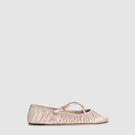 돌체앤가바나 여성 새틴 발레리나 플랫 - Dolce&Gabbana Womens Satin Ballet Flats - dos6671x