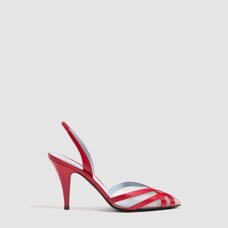 발렌티노 여성 메시 슬링백 펌프스 - Valentino Womens Mesh Slingback Pumps - vas6694x