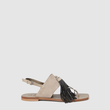 브루넬로쿠치넬리 여성 스웨이드 샌들 - Brunello Cucinelli Womens Suede Sandals - brs6725x