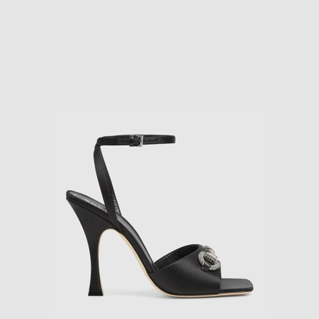 구찌 여성 크리스탈 홀스빗 샌들 - Gucci Womens Crystal Horsebit Sandals - gus6731x