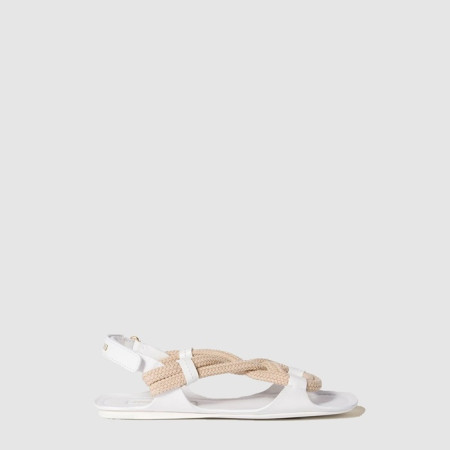 미우미우 여성 플랫 코드 샌들 - Miumiu Womens Flat Code Sandals - mis6756x