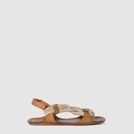 미우미우 여성 플랫 코드 샌들 - Miumiu Womens Flat Code Sandals - mis6757x