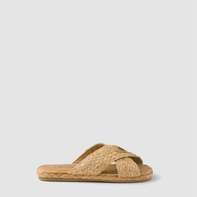 프라다 여성 라피아 슬라이드 - Prada Womens Raffia Slide - prs6869x