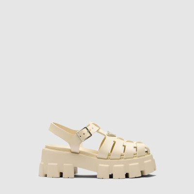 프라다 여성 모놀리스 크로셰 케이지 샌들 - Prada Womens Monolis Crochet Cage Sandals - prs6896x