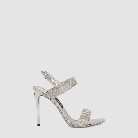 돌체앤가바나 여성 라인스톤 새틴 샌들 - Dolce&Gabbana Womens Rhinestones Satin Sandals - dos6908x