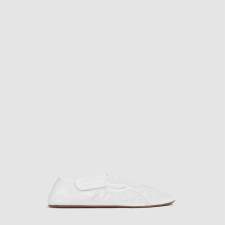 알라이아 여성 피시넷 로우 뱀프 발레 플랫 슈즈 - Alaia Womens Fishnet Material Low Vamp Ballet Flat Shoes - als6910x