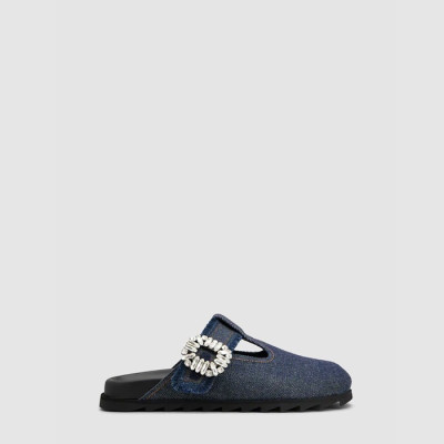 로저비비에 여성 슬라이디 비브 뮬 - Roger Vivier Womens Slidey Viv Mule - ros6918x