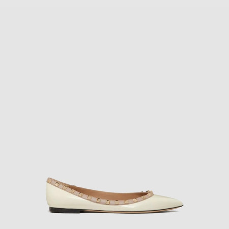 발렌티노 여성 락스터드 발레리나 - Valentino Womens Rockstud Ballerina - vas6965x