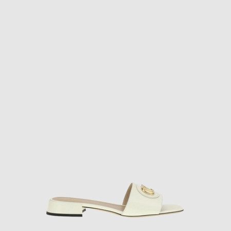 발렌티노 여성 브이로고 시그니처 카프스킨 슬라이드 샌들 - Valentino Womens V-Logo Signature Calfskin Slide Sandals - vas6987x