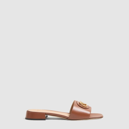발렌티노 여성 브이로고 시그니처 카프스킨 슬라이드 샌들 - Valentino Womens V-Logo Signature Calfskin Slide Sandals - vas6988x