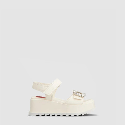 로저비비에 여성 슬라이디 비브 웨지 샌들 - Roger Vivier Womens Slidey Vivi Wedge Sandals - ros7024x